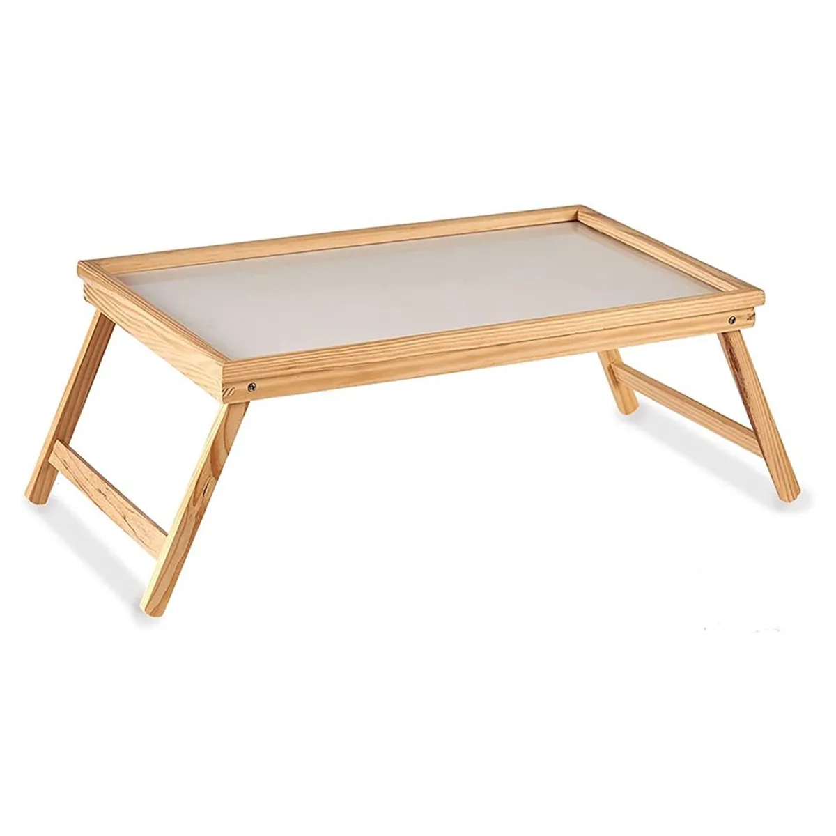 GENERICO - Mesa Desayuno Cama Mesa Notebook De Madera Bambu 50cm