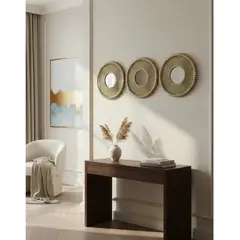 GENERICO - Set 3 Espejos Decorativos Redondos 25cm