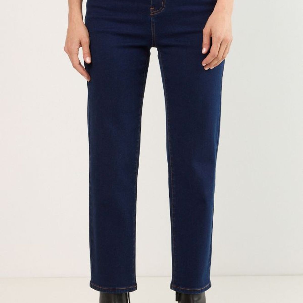 MA GRIFFE - Jeans Liso Recto Mujer Azul Magriffe