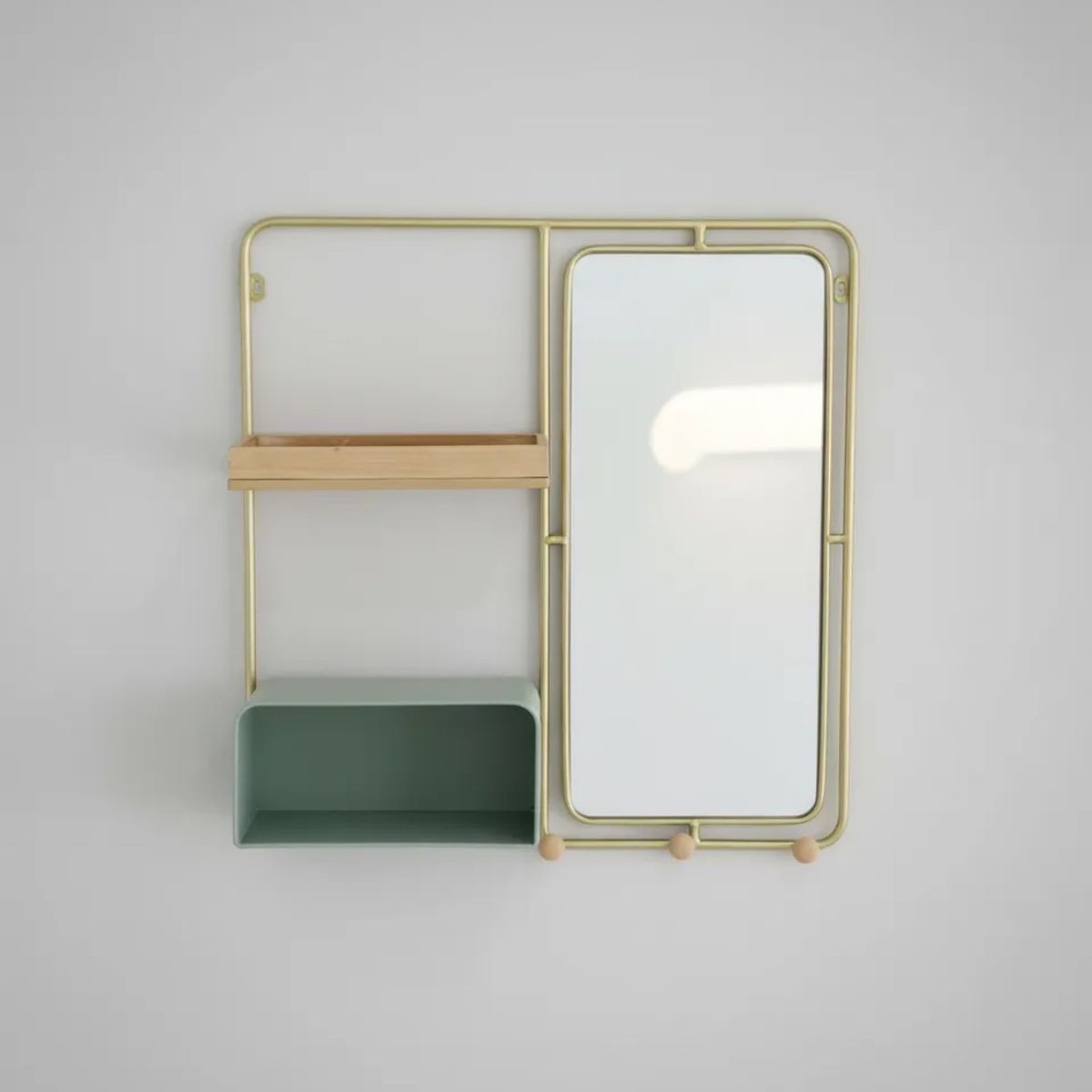 GENERICO - Espejo Colgante Con Repisa 64cm