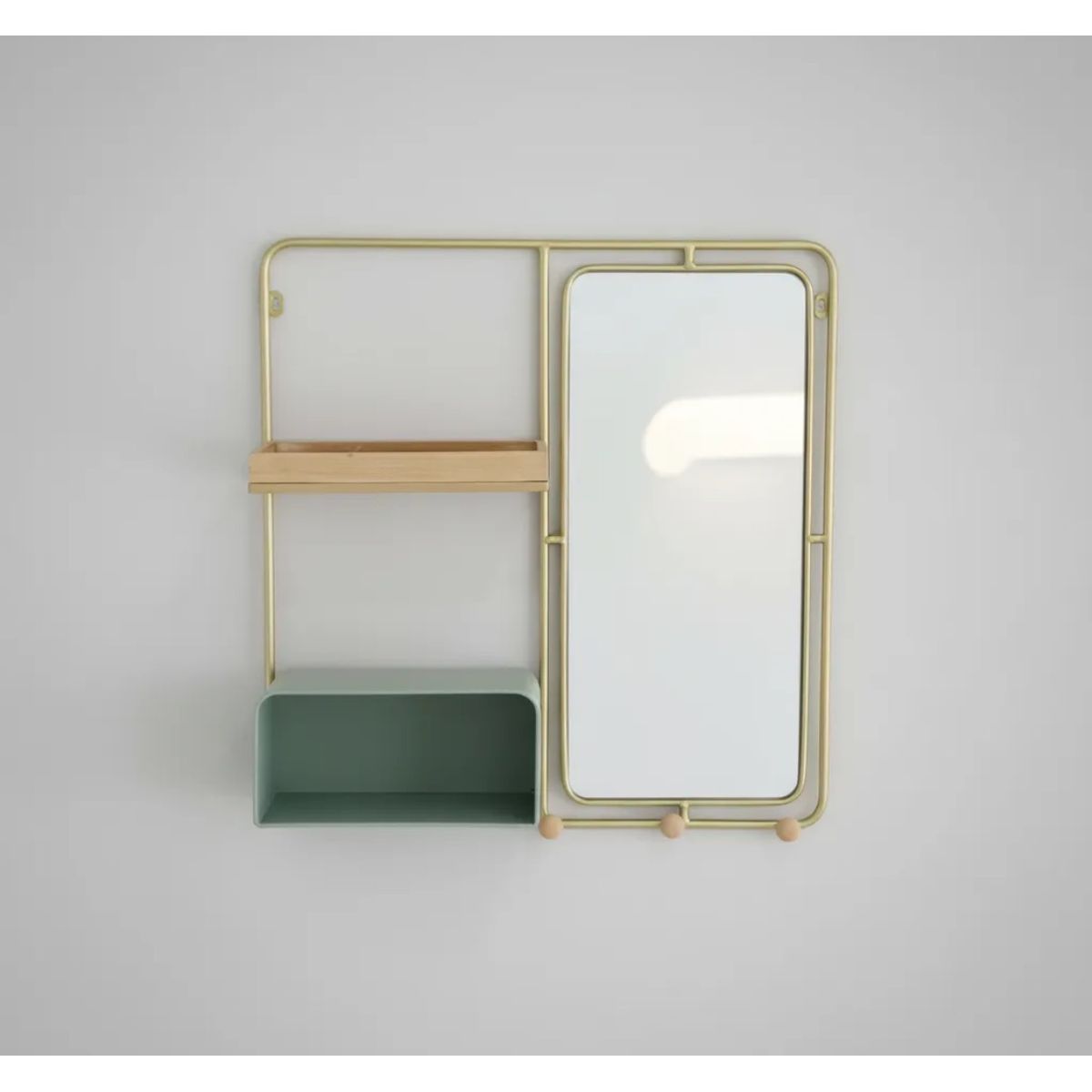 GENERICO - Espejo Colgante Con Repisa 64cm