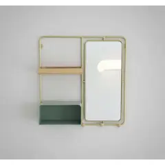 GENERICO - Espejo Colgante Con Repisa 64cm