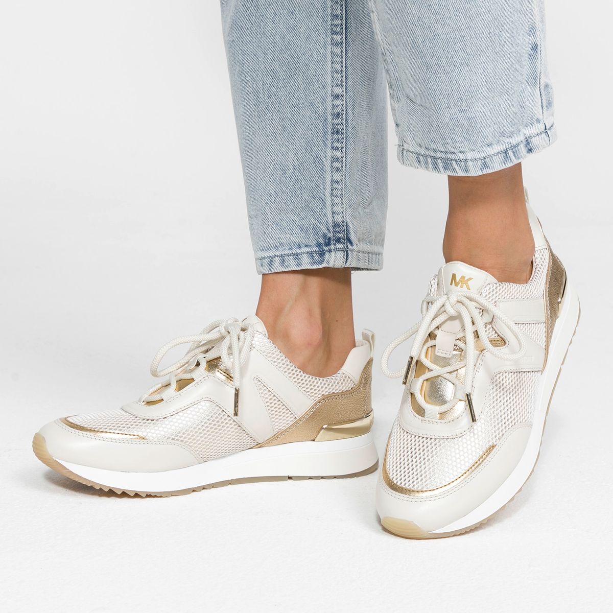 MICHAEL KORS - Zapatilla Urbana Mujer Cuero Dorada