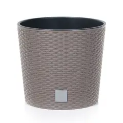 STERN - Macetero redondo Rato 30 cm mocca