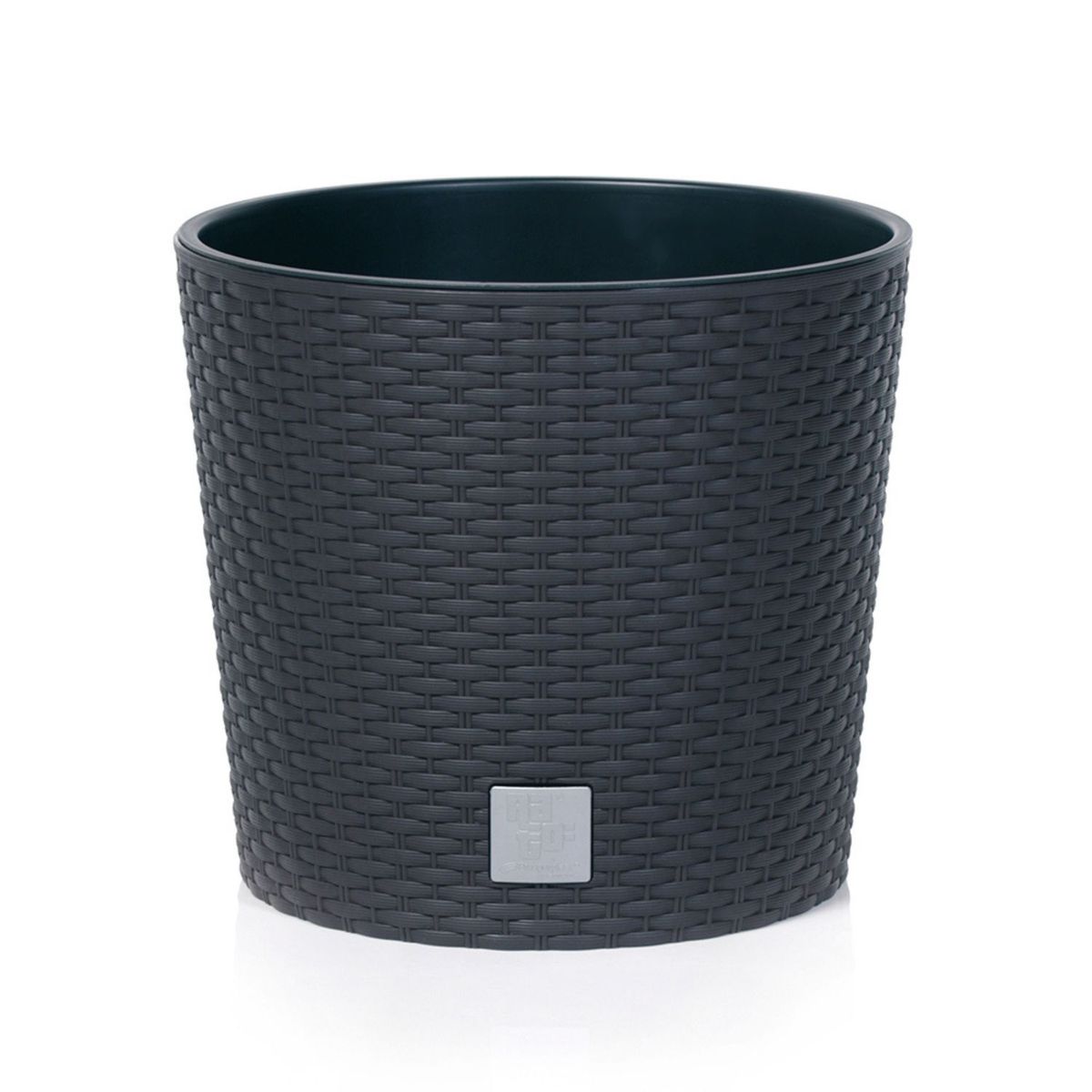 STERN - Macetero redondo Rato 30 cm negro