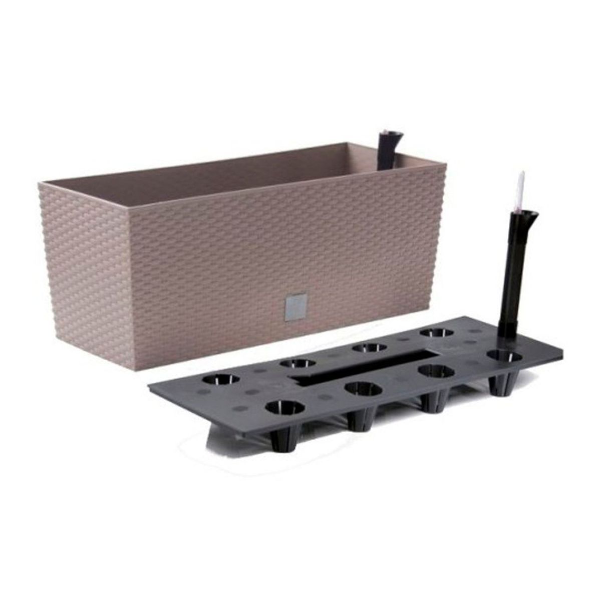 STERN - Set de jardinera Rato 60 cm x 25 cm mocca