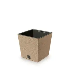 STERN - Macetero bajo cuadrado Furu 30 x 30 cm madera