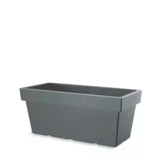 STERN - Jardinera rectangular Lofly 80 x 33.4 cm gris piedra