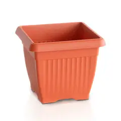 STERN - Macetero bajo cuadrado Terra 30 x 30 cm terracota