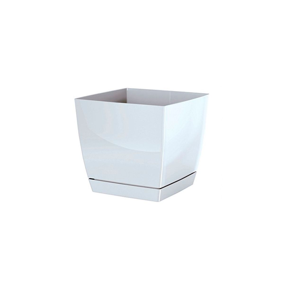 STERN - Macetero cuadrado New Coubi 24 x 24 cm blanco