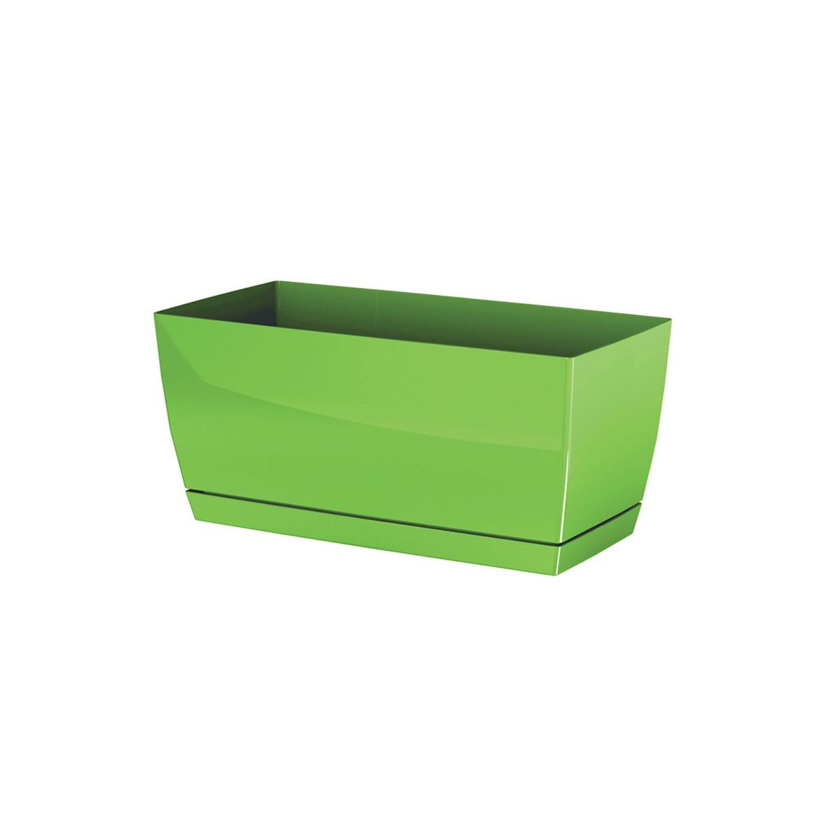 STERN - Jardinera rectangular New Coubi 39 cm x 19 cm verde oliva