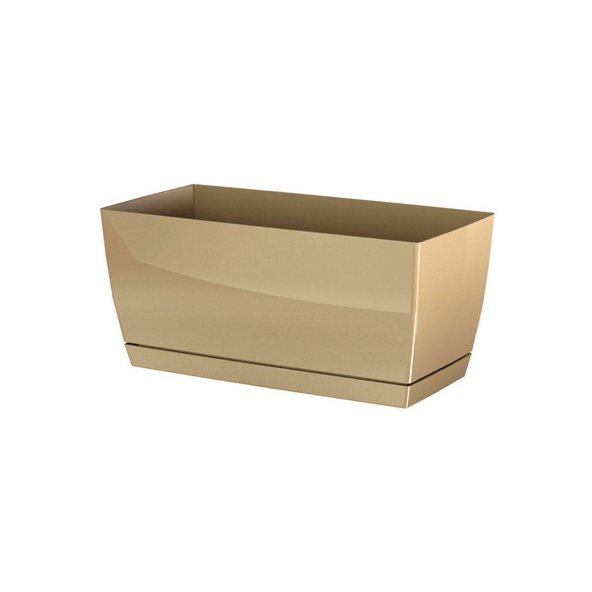 STERN - Jardinera rectangular New Coubi 39 cm x 19 cm café con leche