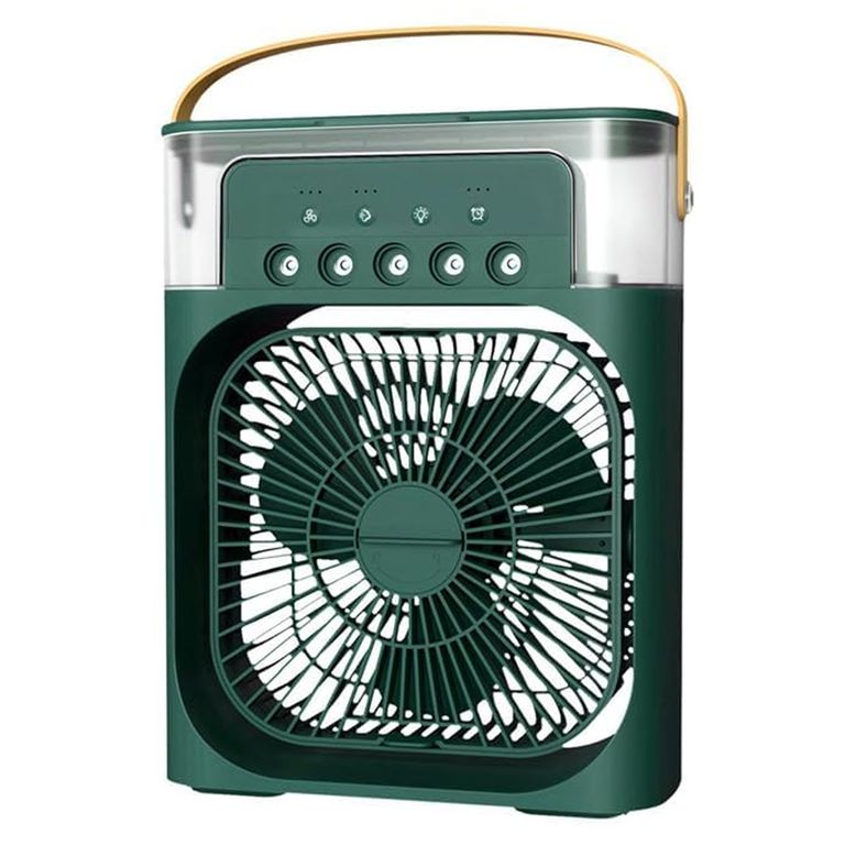 TECNOLAB Mini Ventilador Portatil USB Cooling Rociador Verde