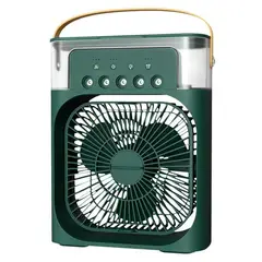 TECNOLAB - Mini Ventilador Portatil USB Cooling Rociador Verde