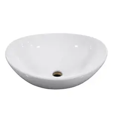 GENERICO - Lavamanos Bowl de Sobreponer Victtorino + Llave Monomando Cerámica Premium 40 cm