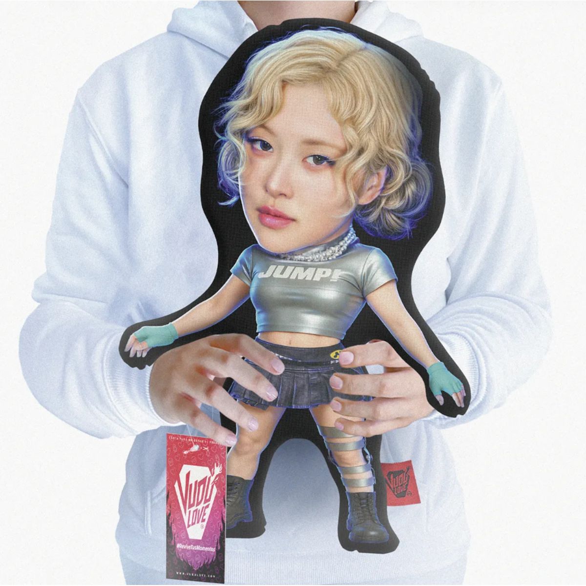 VUDU LOVE - Cojín Rosé Chiquita Black Pink 40x30cm Vudú Love