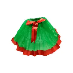 GENERICO - TUTU VERDE PARA DISFRAZ DE DUENDE NIÑAS 30CM DE LARGO