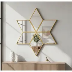GENERICO - Espejo Decorativo Diseño Estrella Modular 49cm