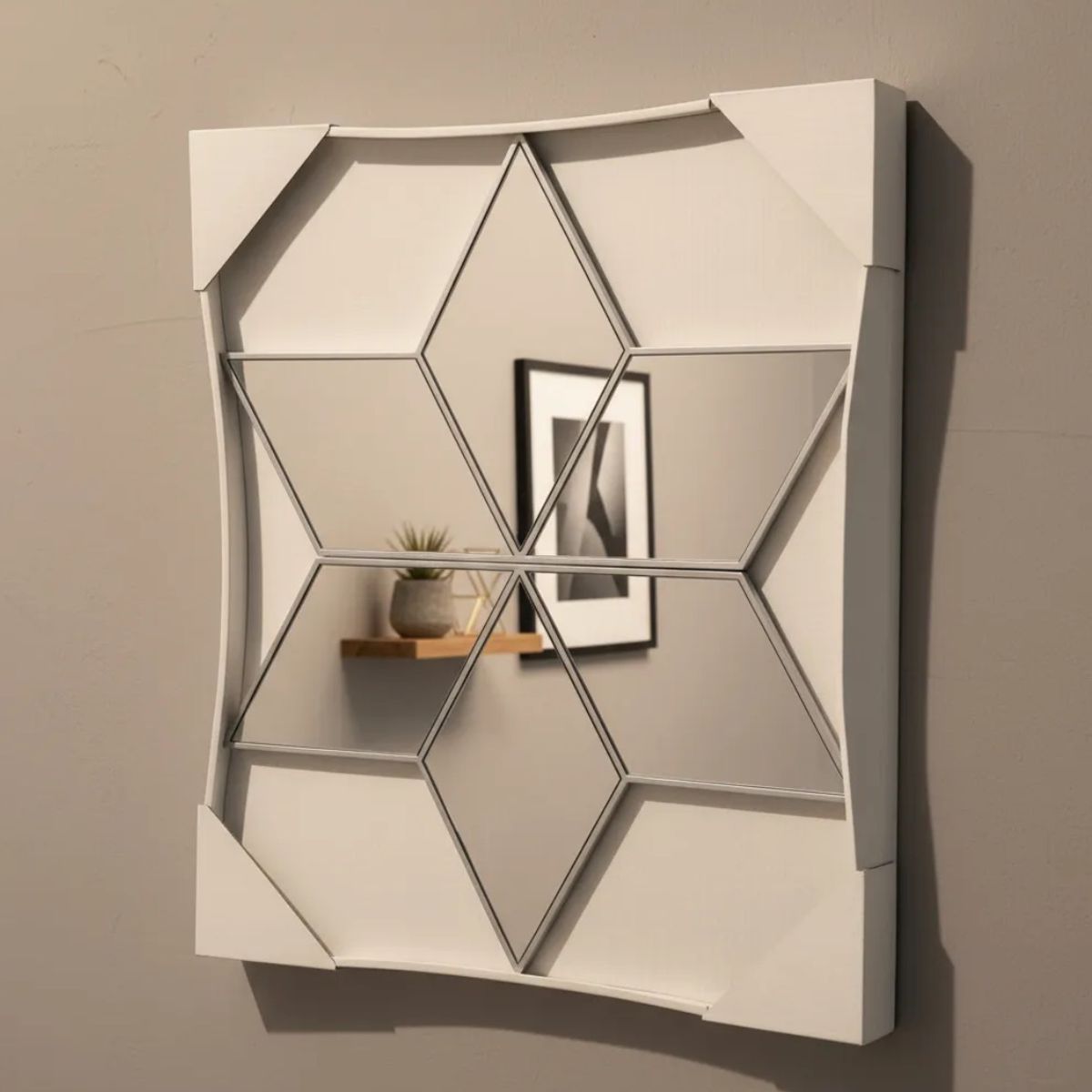 GENERICO - Espejo Decorativo Diseño Estrella Modular 49cm