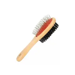 GENERICO - Cepillo Peine Para Perros Y Gatos De Madera Ovalado