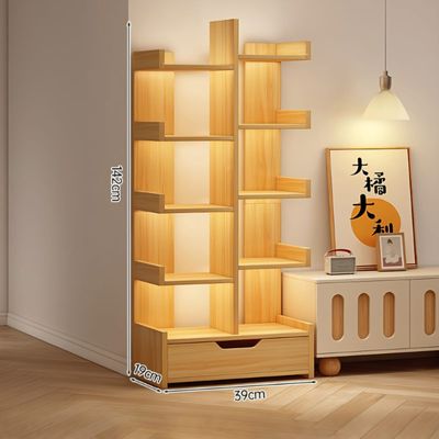 Imagen 2 del producto Librero Madera Biblioteca Estante 8 Repisas 37x18x141cm