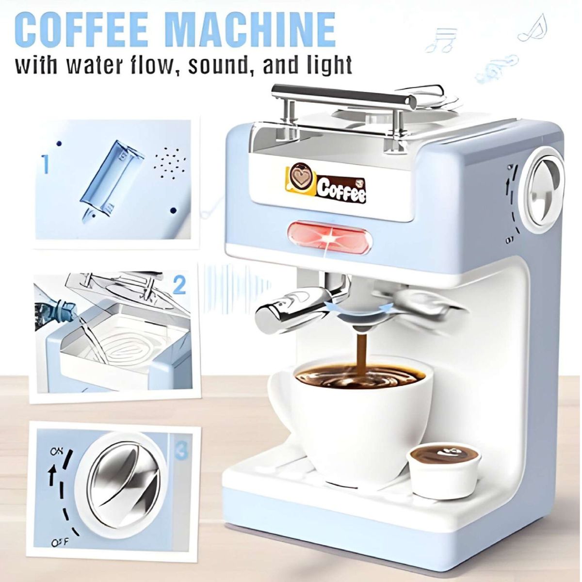 GENERICO - Cafetera Eléctrica De Juguete Juguetes Interactivo