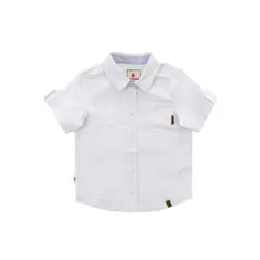 HUSH PUPPIES - Camisa Niño Coburgo Blanco