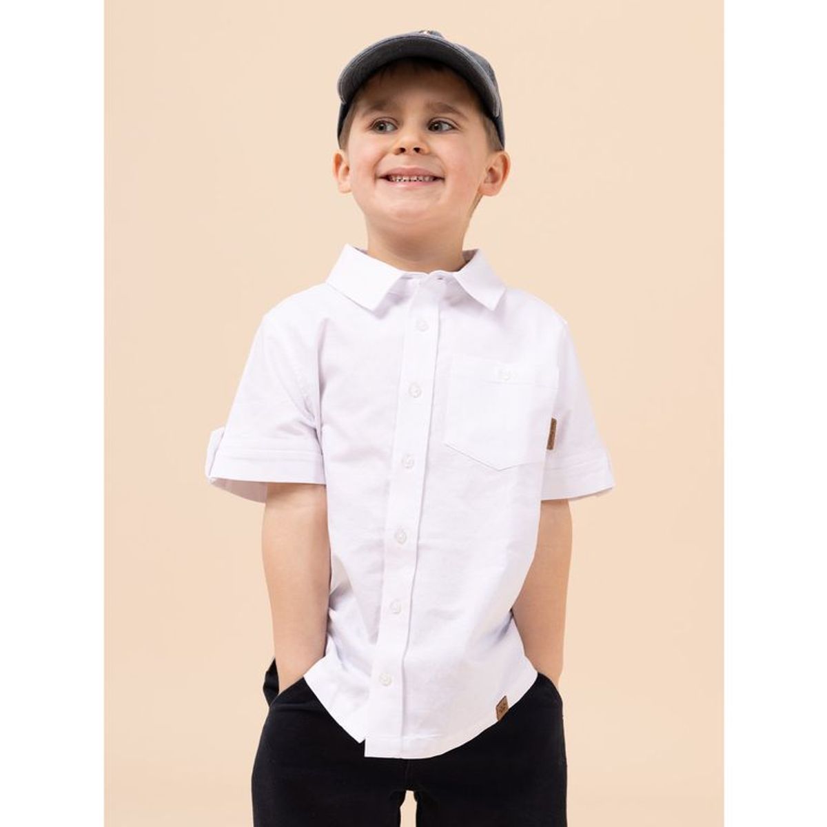 HUSH PUPPIES - Camisa Niño Coburgo Blanco HUSH PUPPIES