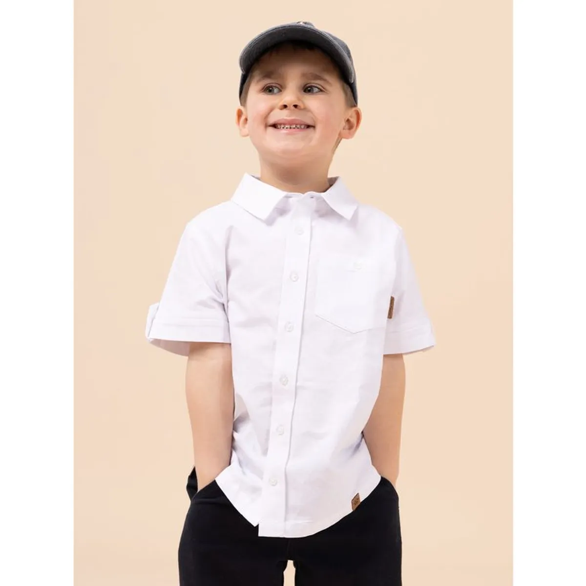 HUSH PUPPIES - Camisa Niño Coburgo Blanco HUSH PUPPIES