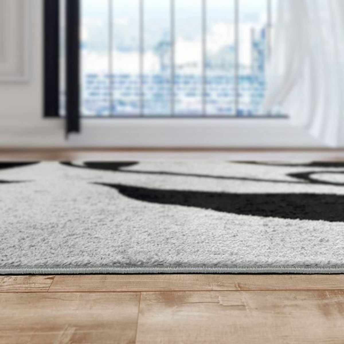 MROTTO - Alfombra de Pasillo Gris Oscuro 70 x 230 cm  Moderna