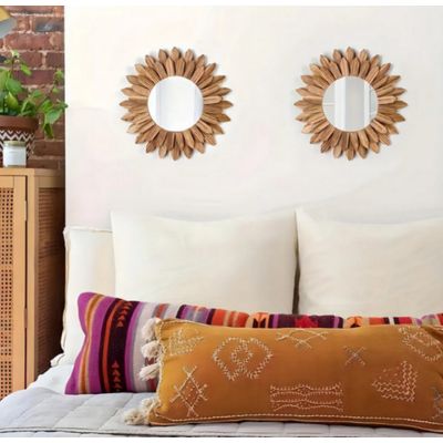 Imagen 2 del producto ESPEJO DECORATIVO DE MADERA FORMA DE SOL