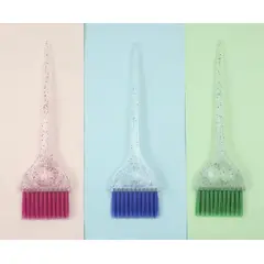 GENERICO - Pack 3 Brochas Para Tintura con Glitter variedad Colores