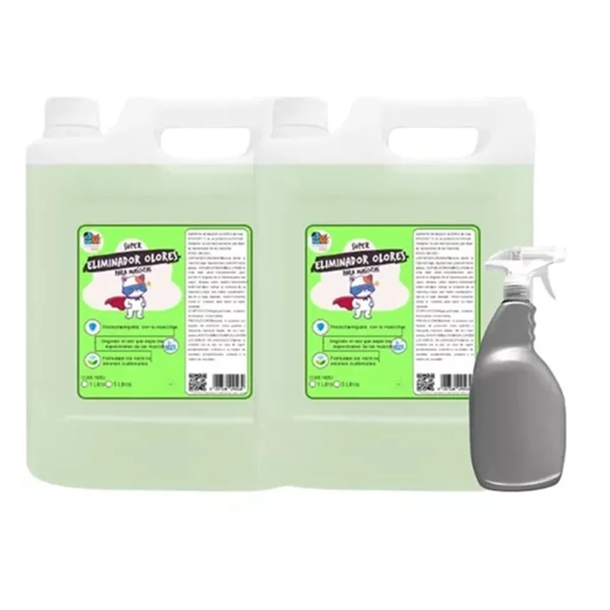 MASCOKITS - Superkit X2 Eliminador De Olores 5 Lt + Rociador Incluido