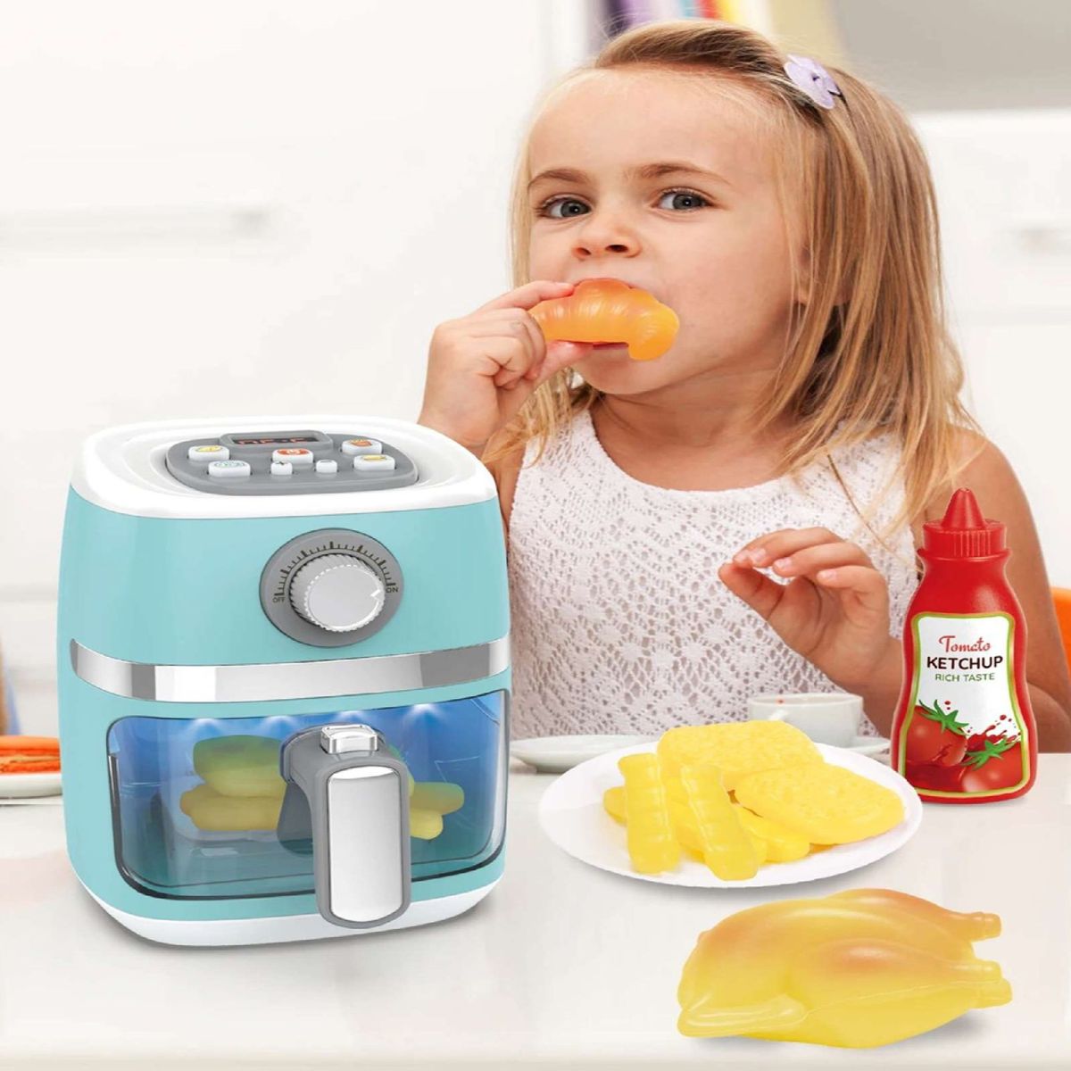 GENERICO - Juguete Freidora De Aire Air Fryer Interactiva Accesorios