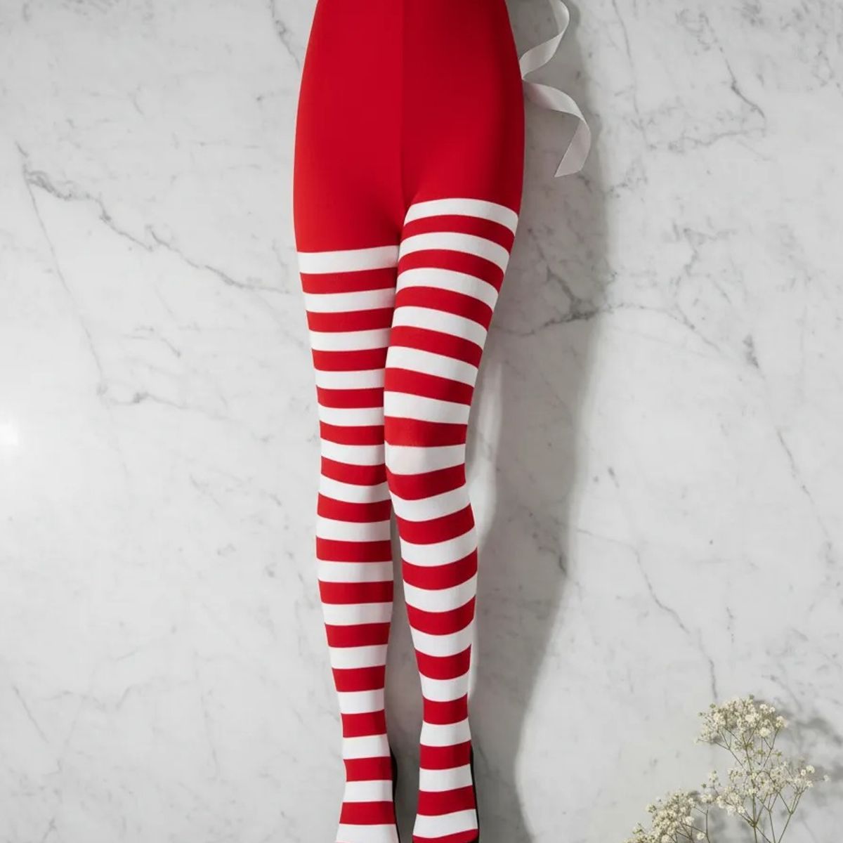 GENERICO - PANTIES DE RAYAS ROJASBLANCAS PARA DISFRAZ NAVIDEÑO NIÑAS JUVENIL