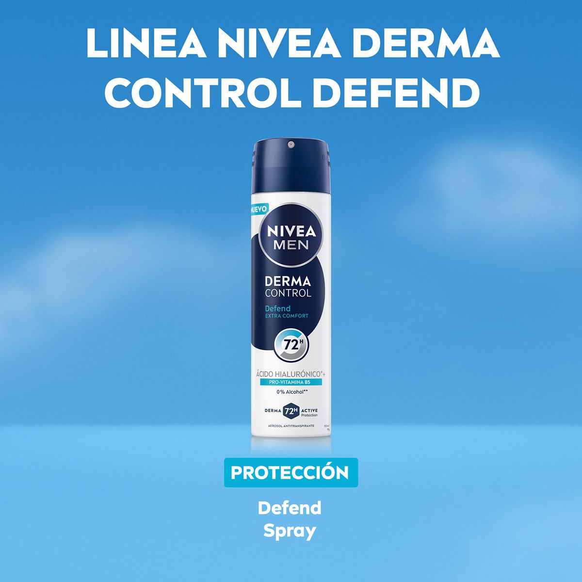 NIVEA - NIVEA MEN Desodorante Derma Control Defend Spray 150ml