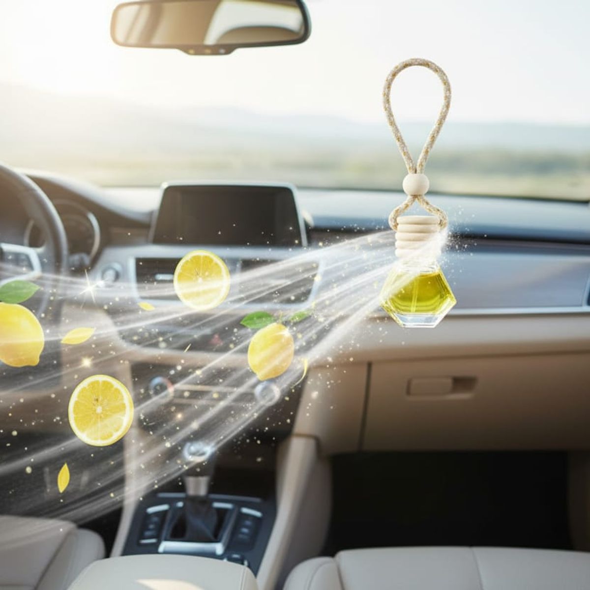 GENERICO - 3 Aromatizantes para Vehículos Líquidos Premium Limon y mas