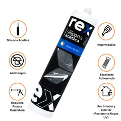 REX - Silicona Acética Blanca -