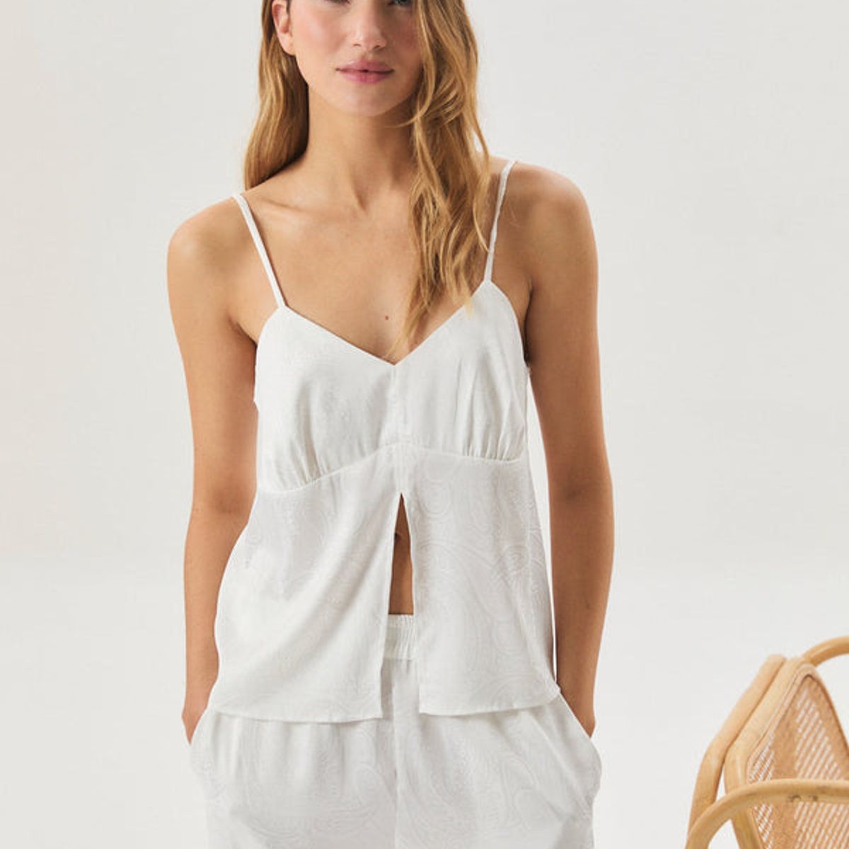 CIPITRIA - Top de Pijama Nova Blanco