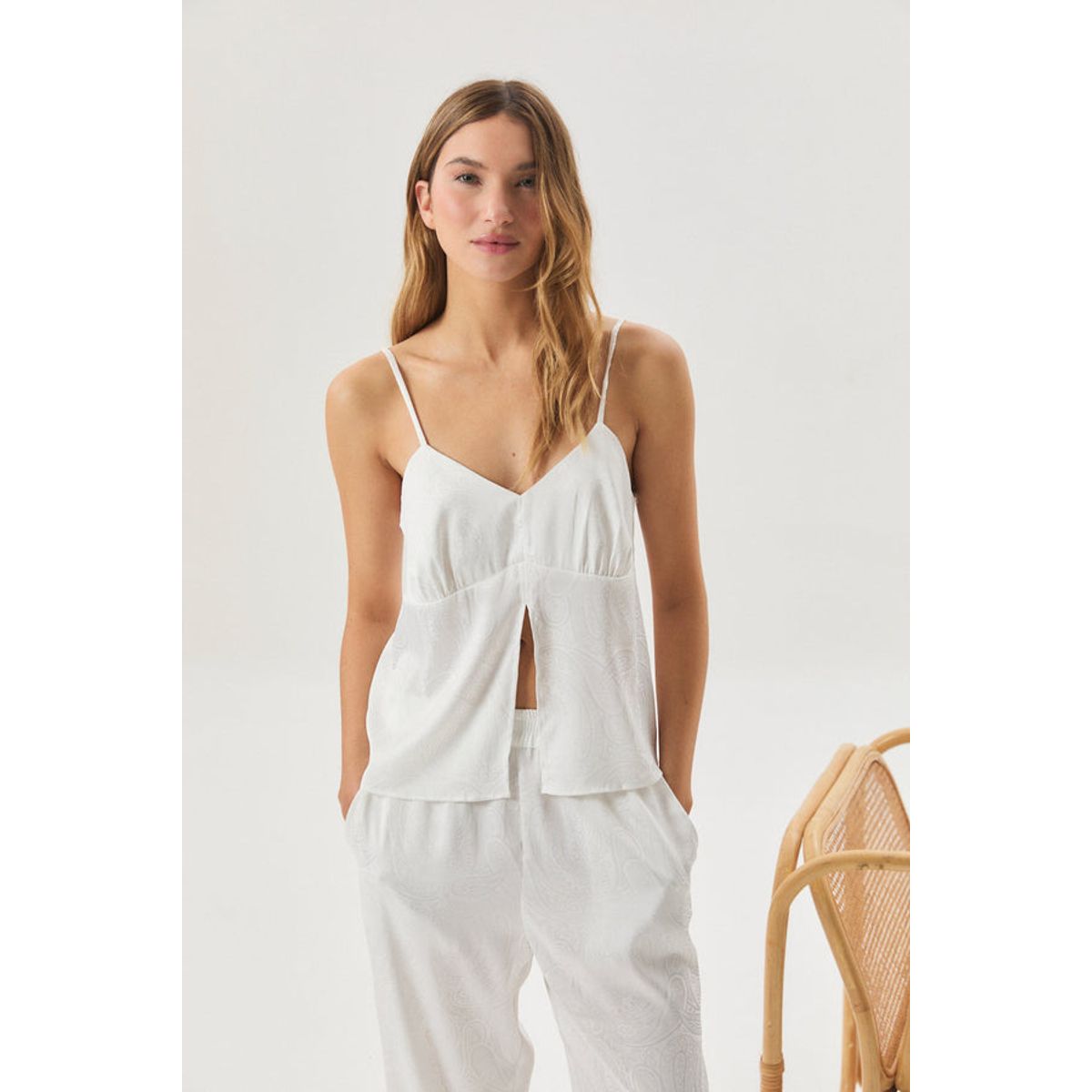 CIPITRIA - Top de Pijama Nova Blanco