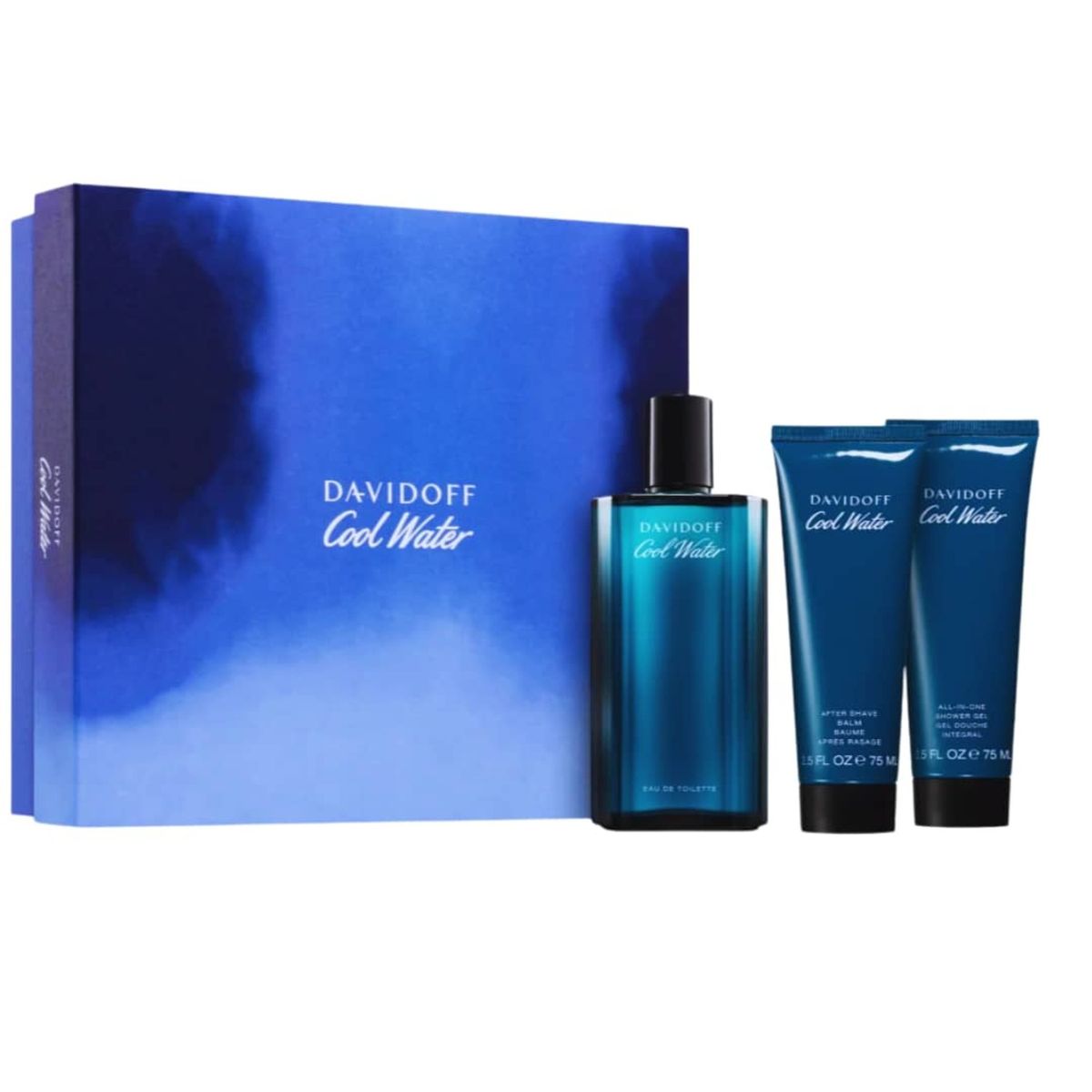 DAVIDOFF - DAVIDOFF COOL WATER HOMBRE ESTUCHE EDT 125ML+GEL 75ML+AFSHAVE BALM 75ML