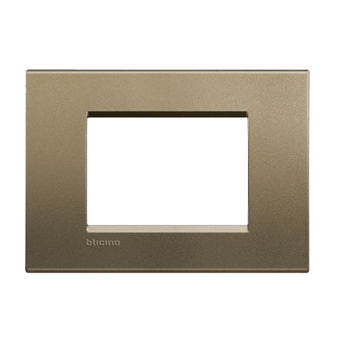 BTICINO - Placa 3 Puestos Bticino Square Living Light