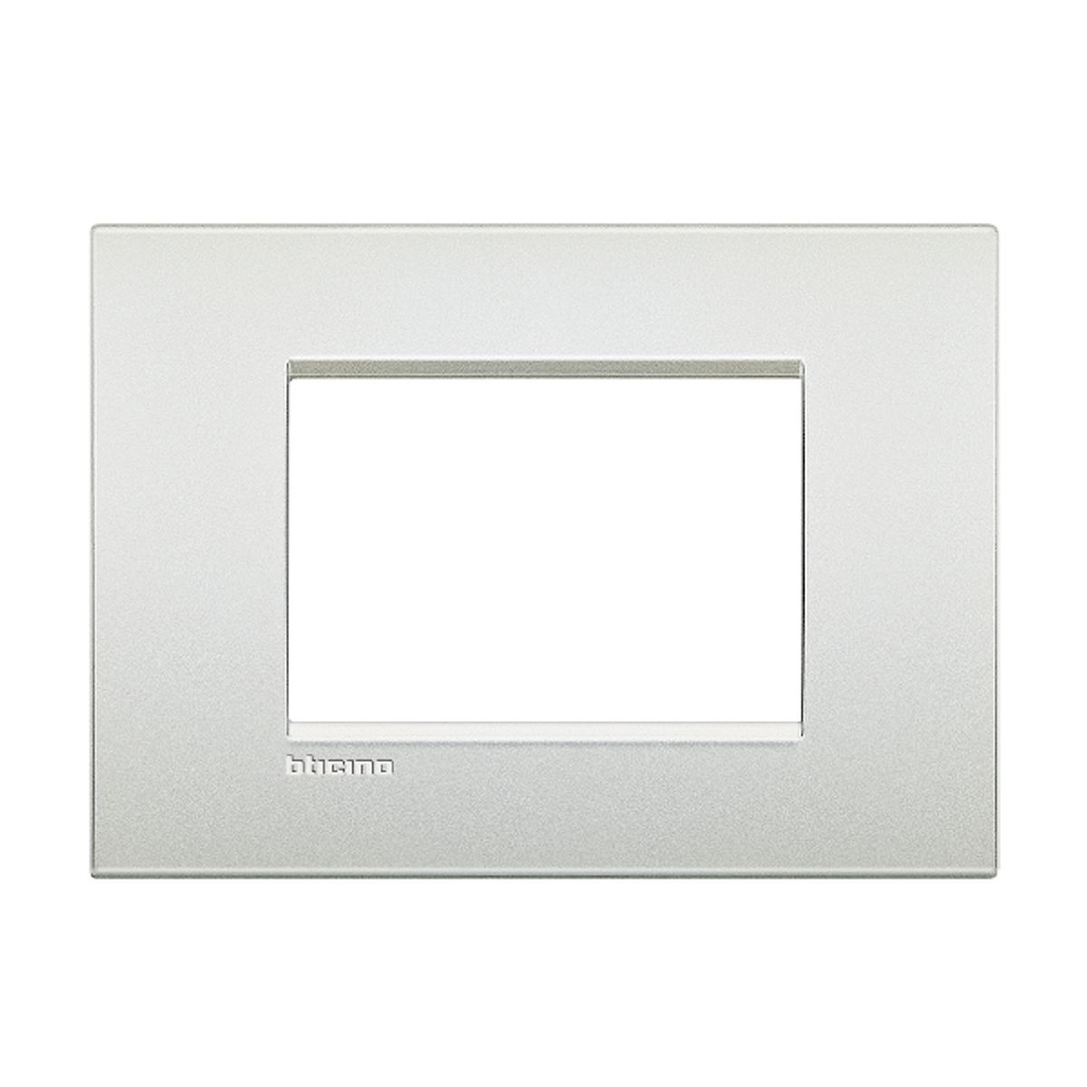 BTICINO - Placa 3 Puestos Bticino Terminacion Blanco Perla Living Light