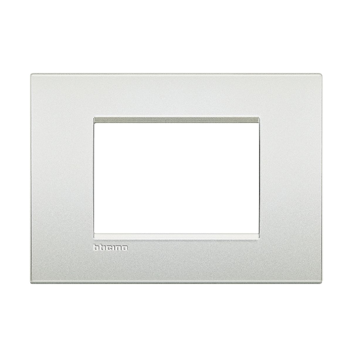 BTICINO - Placa 3 Puestos Bticino Terminacion Blanco Perla Living Light