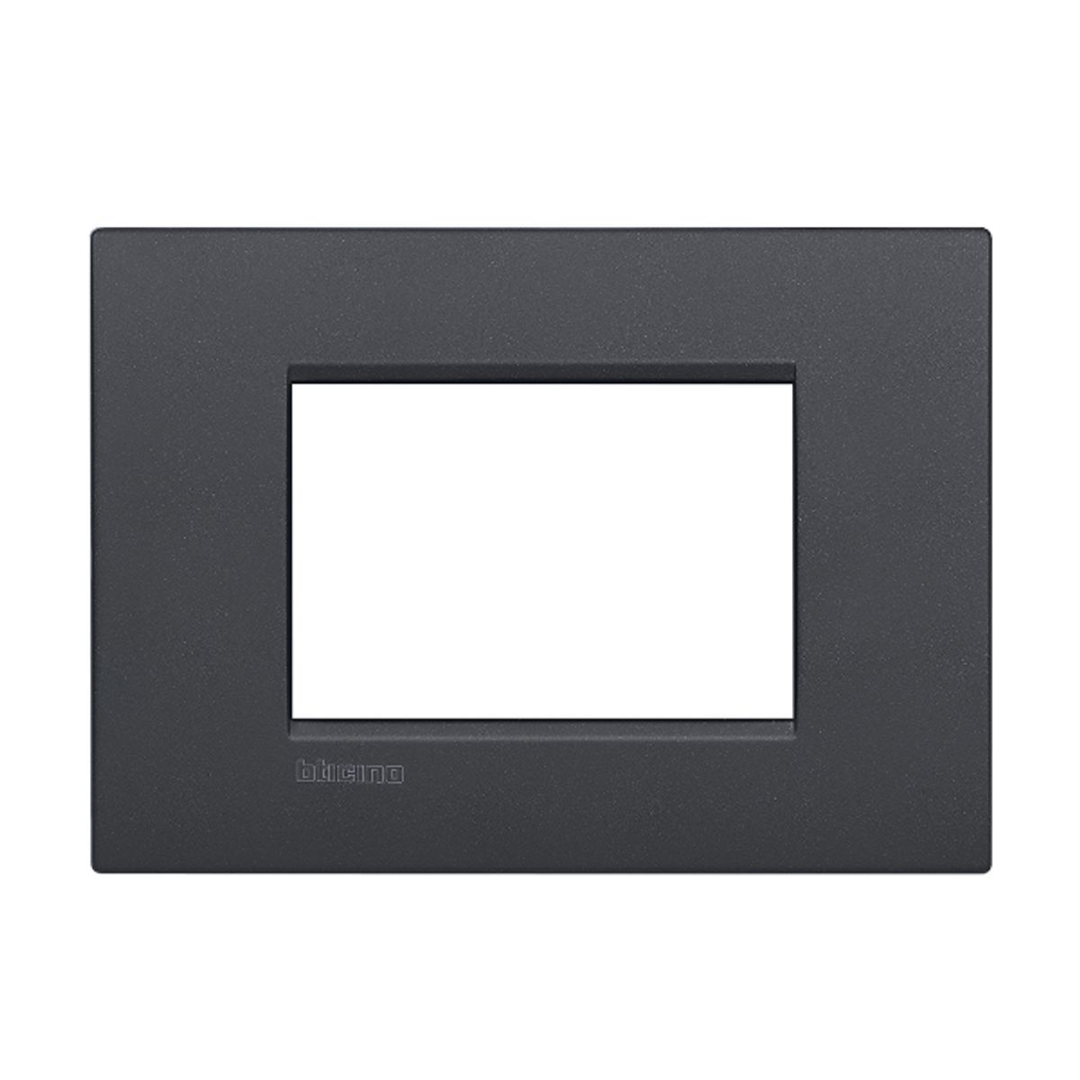 BTICINO - Placa 3 Puestos Bticino Antracita Air Living Light