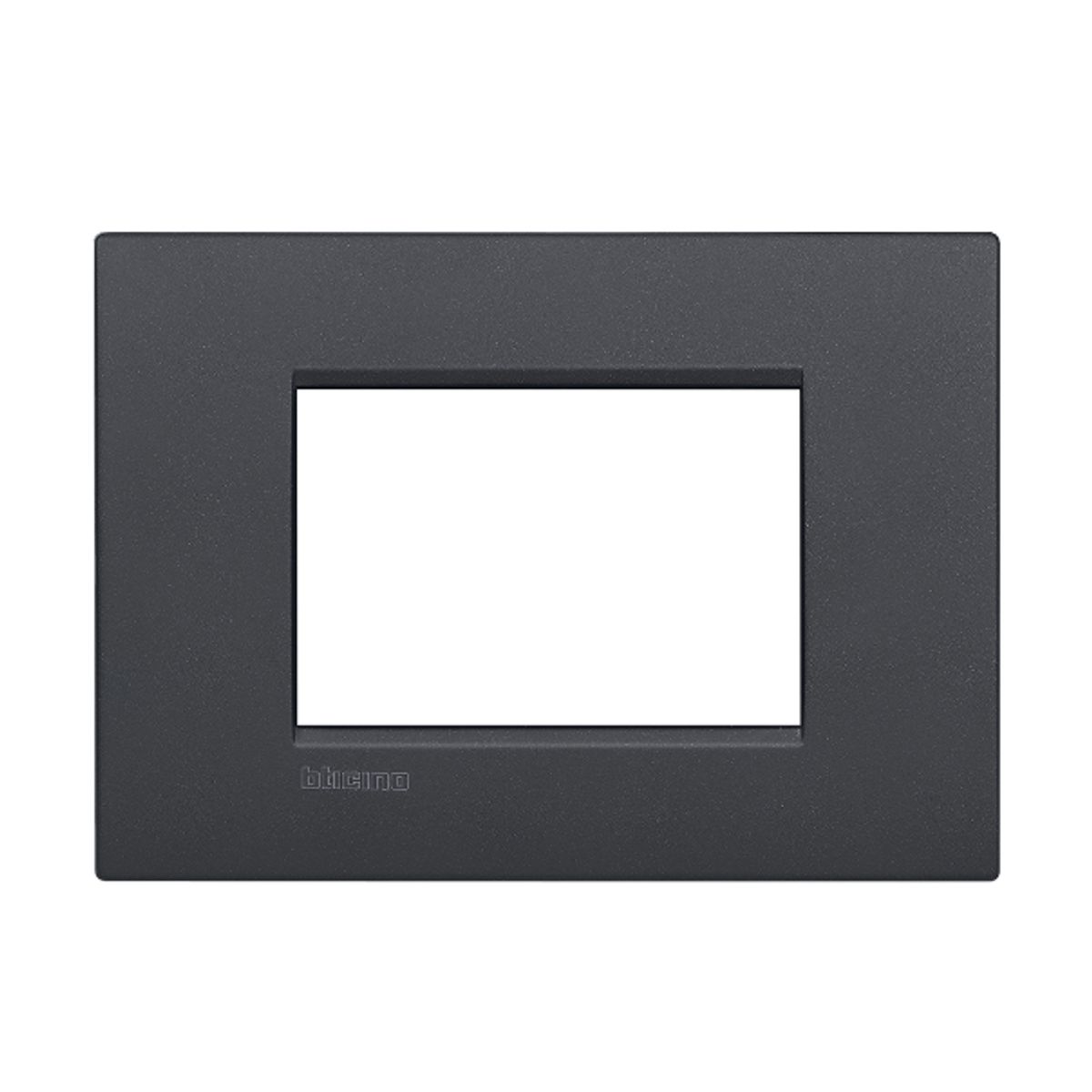 BTICINO - Placa 3 Puestos Bticino Antracita Air Living Light