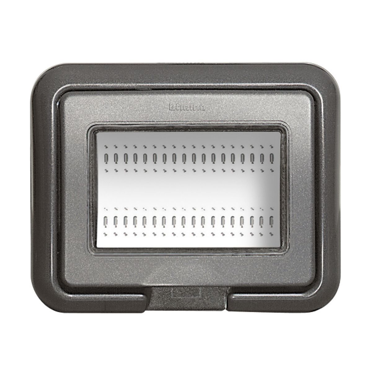 BTICINO - Tapa Embutida 3P Bticino Antracita Ip55 Living Light