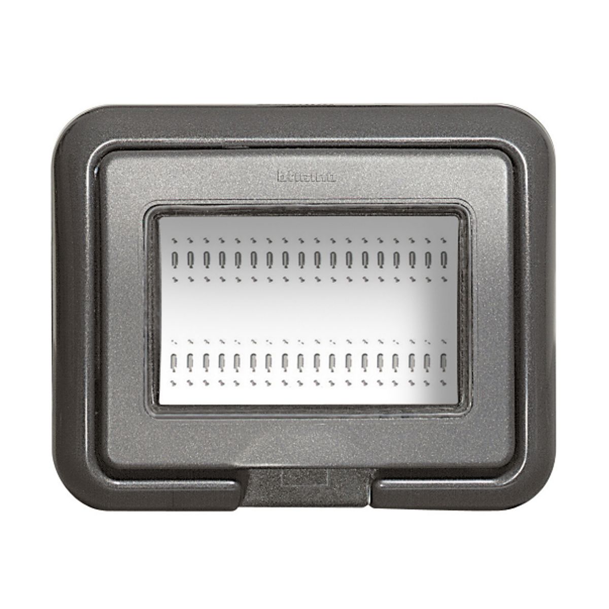 BTICINO - Tapa Embutida 3P Bticino Antracita Ip55 Living Light
