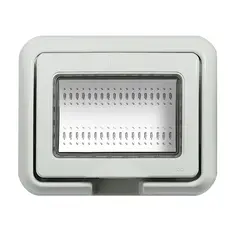 BTICINO - Tapa Para Caja Embutida 3 Puestos Blanca Ip55 Living Light