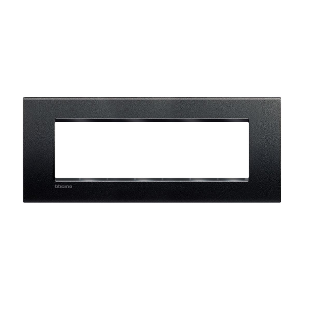BTICINO - Placa 7 Puestos Bticino Antracita Living Light